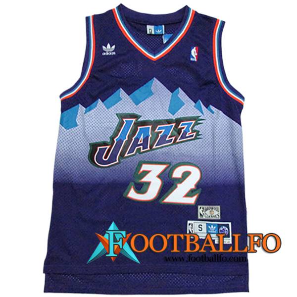 Camisetas NBA Utah Jazz (MALONE #32) 2024/25 Violeta/Blanco