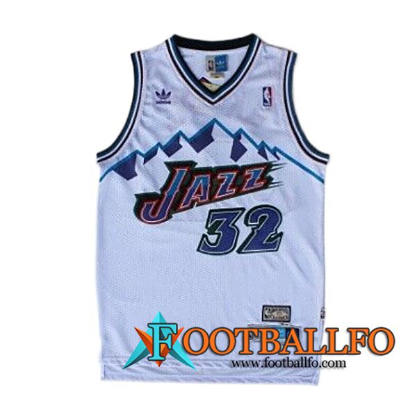 Camisetas NBA Utah Jazz (MALONE #32) 2024/25 Blanco/Violeta