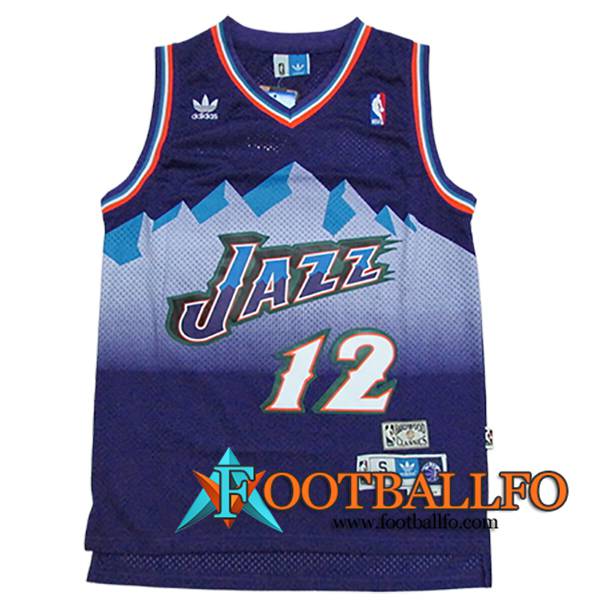 Camisetas NBA Utah Jazz (STOCKTON #12) 2024/25 Violeta/Blanco