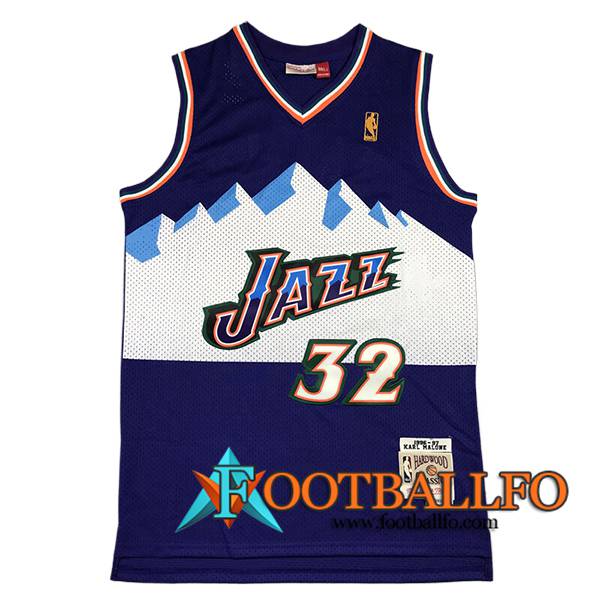 Camisetas NBA Utah Jazz (MALONE #32) 2024/25 Violeta/Blanco -02