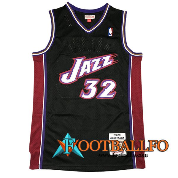 Camisetas NBA Utah Jazz (MALONE #32) 2024/25 Negro/Violeta