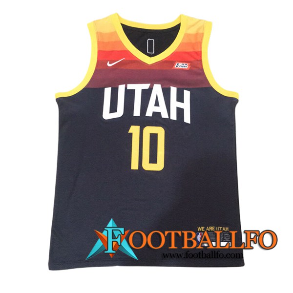 Camisetas NBA Utah Jazz (CONLEY #10) 2024/25 Negro/Amarillo