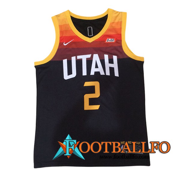 Camisetas NBA Utah Jazz (INGLES #2) 2024/25 Negro/Amarillo