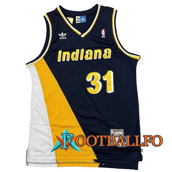 Camisetas NBA Indiana Pacers (MILLER #31) 2024/25 Azul/Amarillo/Blanco