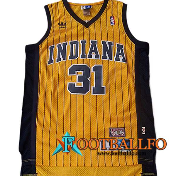 Camisetas NBA Indiana Pacers (MILLER #31) 2024/25 Amarillo/Negro