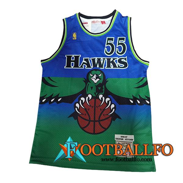 Camisetas NBA Atlanta Hawks (MUTOMBO #55) 2024/25 Verde/Azul