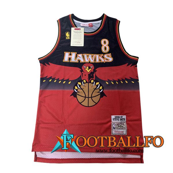 Camisetas NBA Atlanta Hawks (SMITH #8) 2024/25 Rojo/Negro