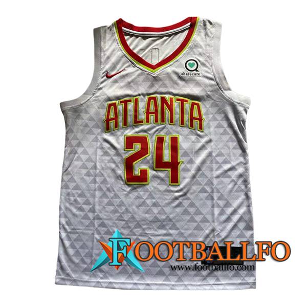 Camisetas NBA Atlanta Hawks (FERNANDO #24) 2024/25 Blanco/Rojo