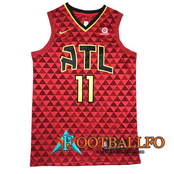 Camisetas NBA Atlanta Hawks (YOUNG #11) 2024/25 Rojo