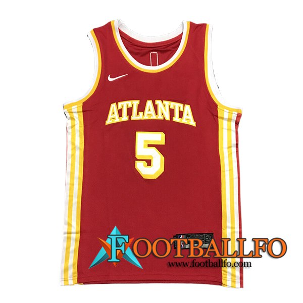 Camisetas NBA Atlanta Hawks (MURRAY #5) 2024/25 Rojo/Amarillo