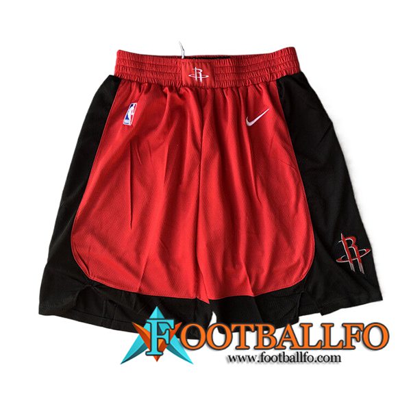 Cortos NBA Houston Rockets 2024/25 Rojo/Negro