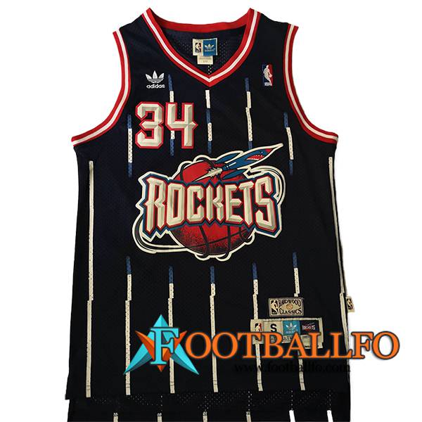 Camisetas NBA Houston Rockets (OLAJUWON #34) 2024/25 Negro