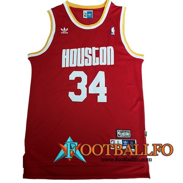 Camisetas NBA Houston Rockets (OLAJUWON #34) 2024/25 Rojo