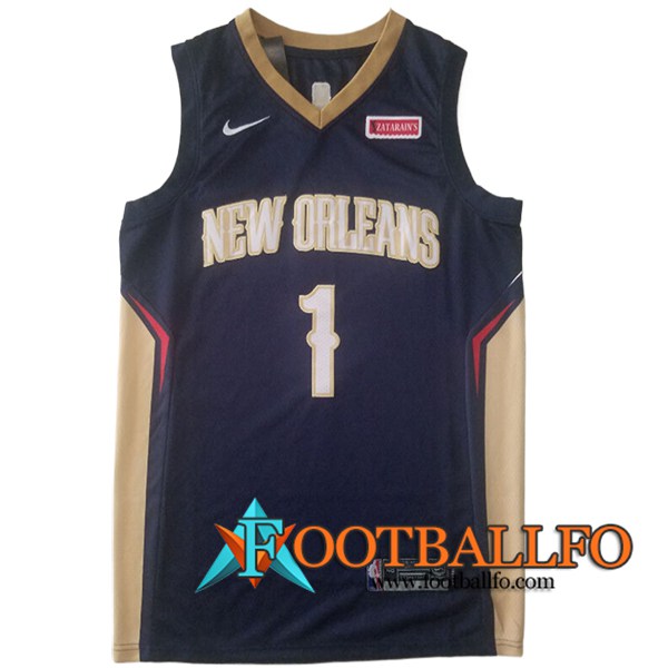 Camisetas NBA San New Orleans Pelicans (WILLIAMSON #1) 2024/25 Azul/Amarillo