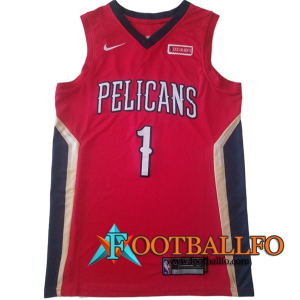 Camisetas NBA San New Orleans Pelicans (WILLIAMSON #1) 2024/25 Rojo/Azul