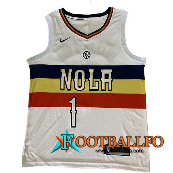 Camisetas NBA San New Orleans Pelicans (WILLIAMSON #1) 2024/25 Blanco