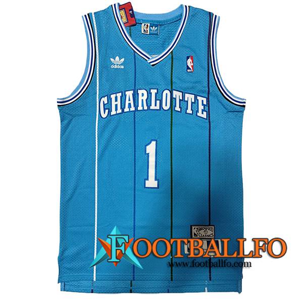 Camisetas NBA Charlotte Hornets (BOGUES #1) 2024/25 Azul