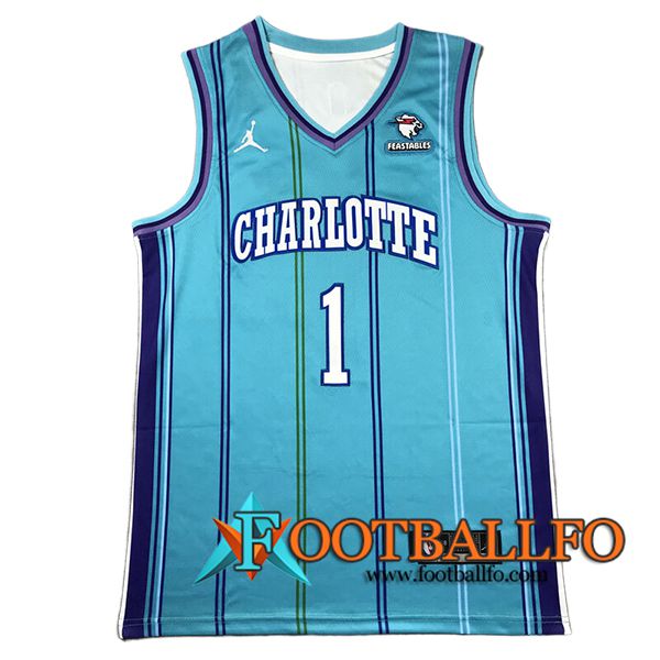 Camisetas NBA Charlotte Hornets (BALL #1) 2024/25 Azul -02