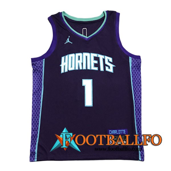 Camisetas NBA Charlotte Hornets (BALL #1) 2024/25 Violeta