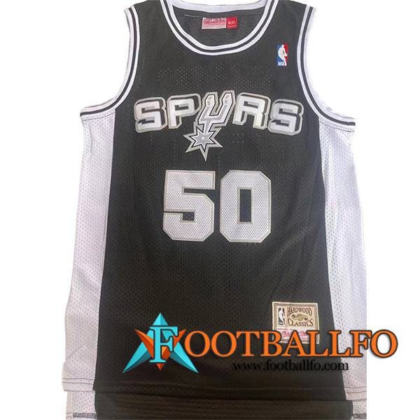 Camisetas NBA San Antonio Spurs (ROBINSON #50) 2024/25 Negro/Blanco