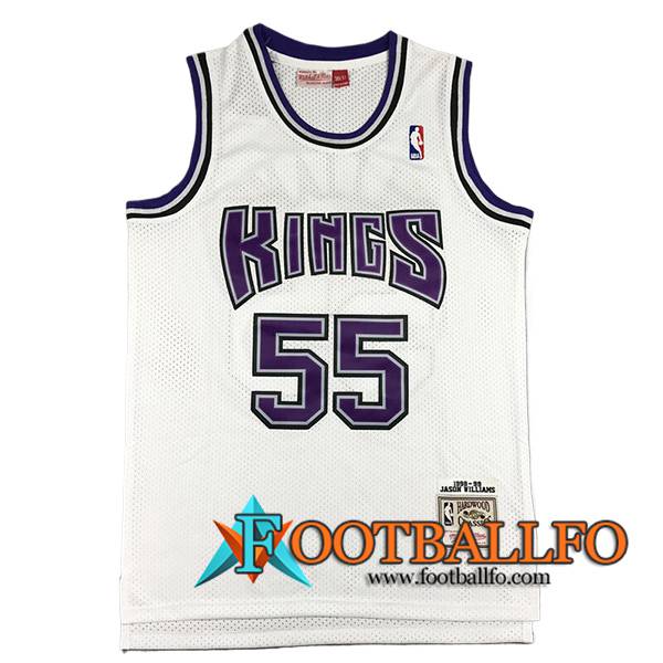 Camisetas NBA Sacramento Kings (WILLAMS #55) 2024/25 Blanco/Violeta -02