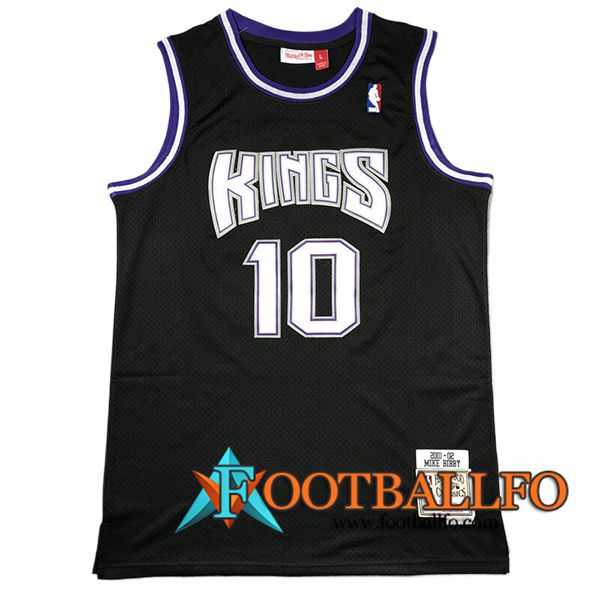 Camisetas NBA Sacramento Kings (BIBBY #10) 2024/25 Negro/Blanco