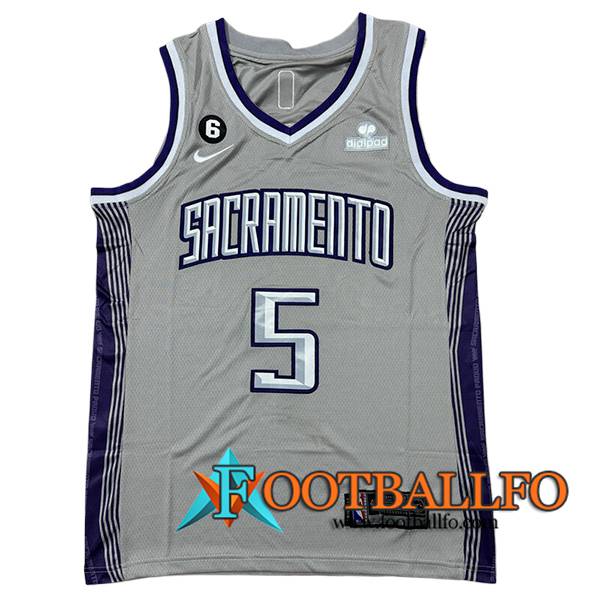 Camisetas NBA Sacramento Kings (FOX #5) 2024/25 Gris