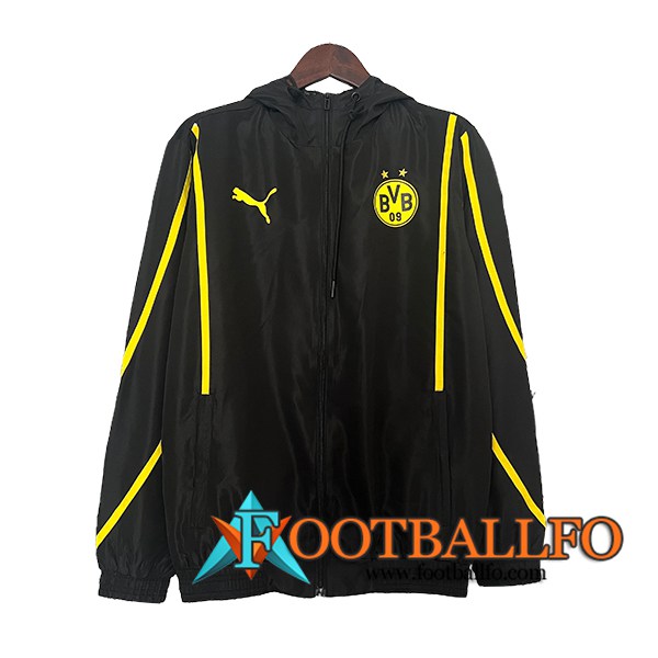 Rompevientos Dortmund Negro/Amarillo 2024/2025