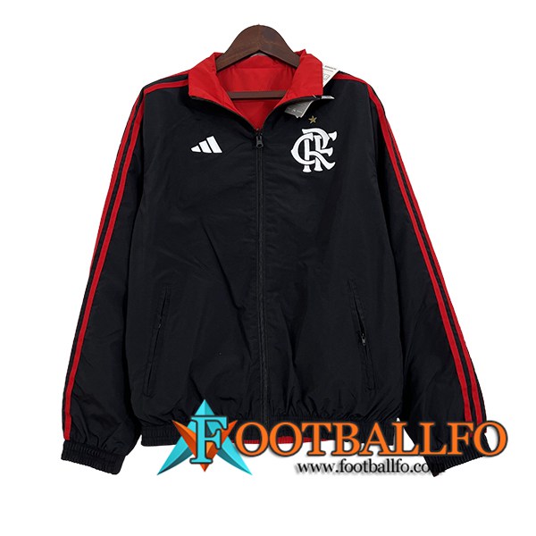 Rompevientos Flamengo Negro/Rojo 2024/2025 -02