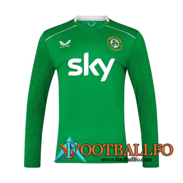 Nueva Camiseta Equipo Nacional Irlanda Manga Largas Primera 2024/2025