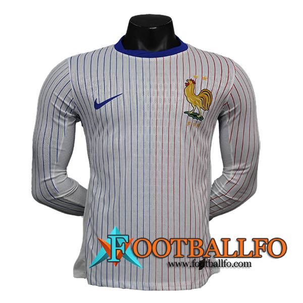 Camiseta Equipo Nacional Francia Segunda Manga Largas 2024/2025