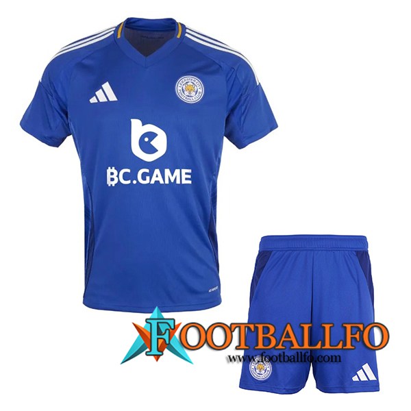 Camisetas Futbol Leicester City Primera + Cortos 2024/2025