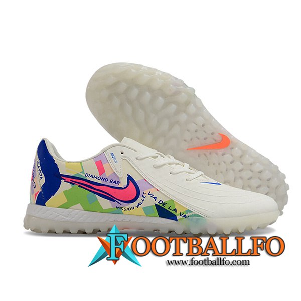 Nike Botas De Fútbol Phantom GX II EliteTF Blanco/Verde/Rosa