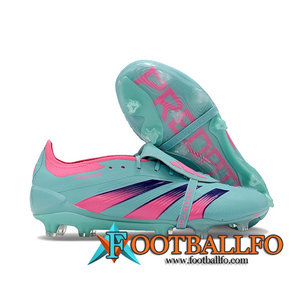 Adidas Botas De Fútbol Predator Elite Tongue FG Verde/Rosa