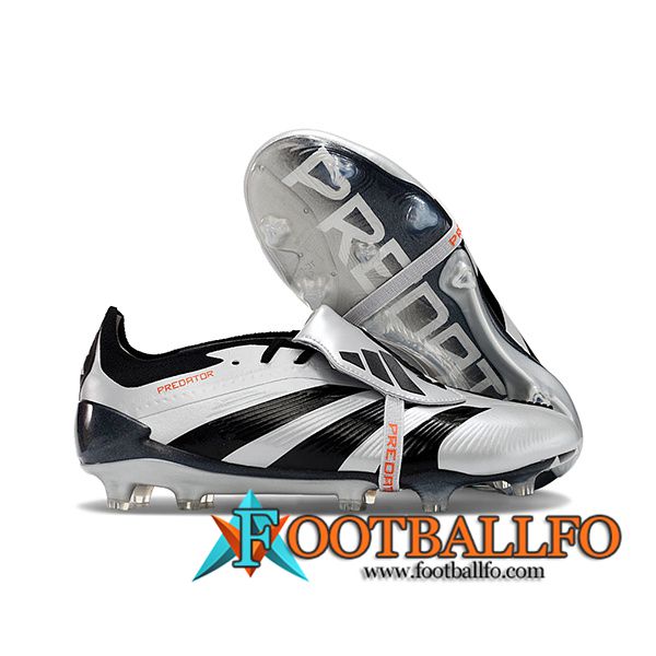 Adidas Botas De Fútbol Predator Elite Tongue FG Negro/Gris -05