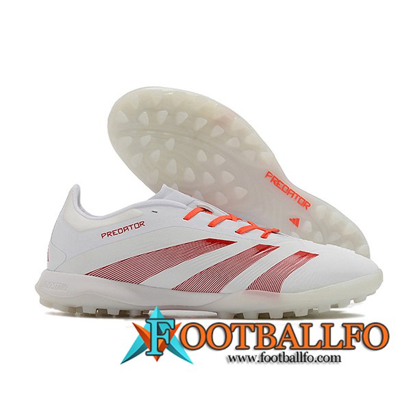 Adidas Botas De Fútbol PREDATOR 24 ELITE TF BOOTS39 Blanco/Rojo