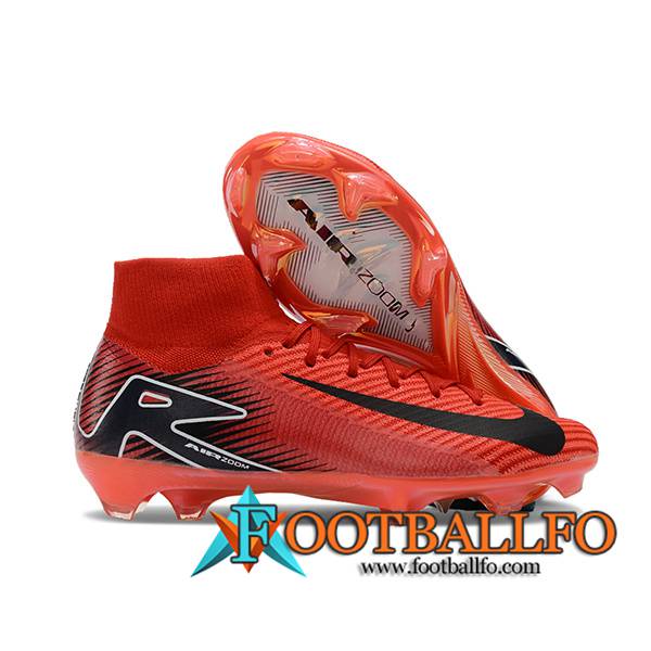 Nike Botas De Fútbol Air Zoom Mercurial Superfly IIX Elite FG Naranja/Negro