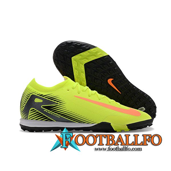 Nike Botas De Fútbol Air Zoom Mercurial Vapor XVI Elite TF Amarillo/Negro/Naranja