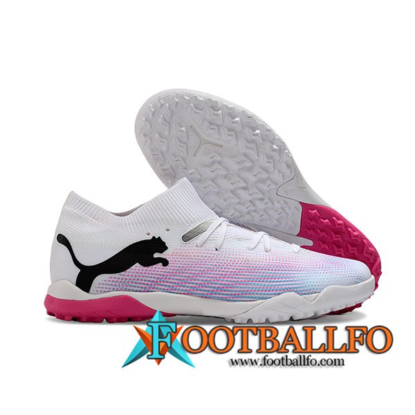 PUMA Botas De Fútbol FUTURE 7 ULTIMATE TF Blanco/Rosa