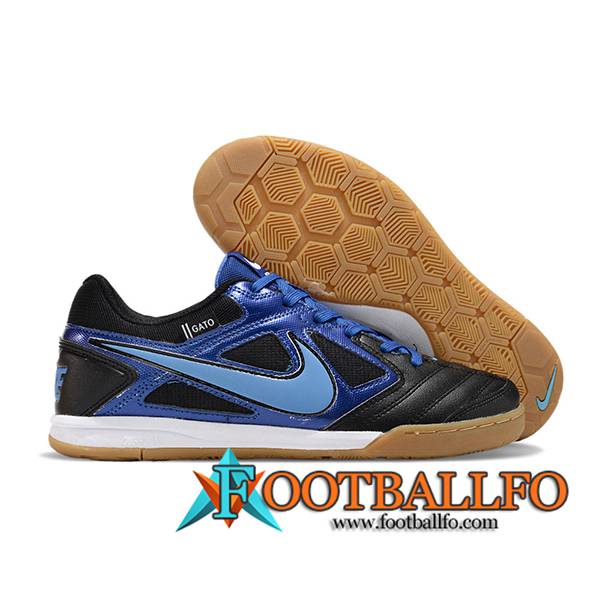 Nike Botas De Fútbol Supreme x Nike SB Gato Negro/Azul -02