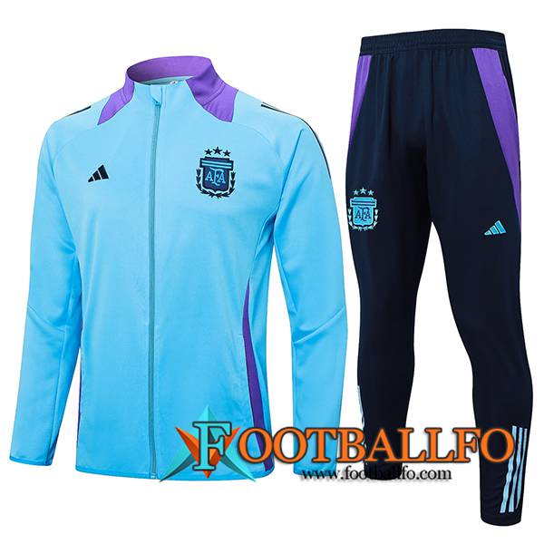 Chandal Equipos De Futbol Chaquetas Argentina Azul/Violeta 2024/2025