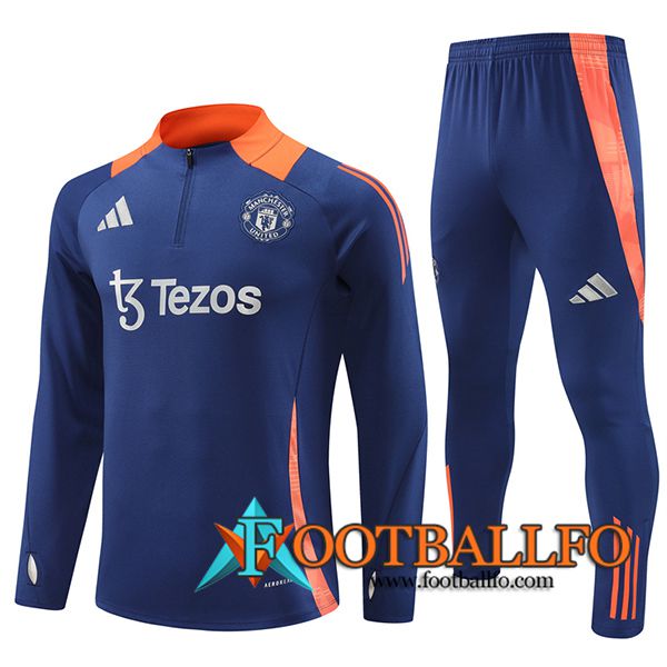 Chandal Equipos De Futbol Manchester United Azul/Naranja 2024/2025