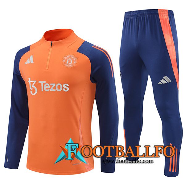 Chandal Equipos De Futbol Manchester United Naranja/Azul 2024/2025