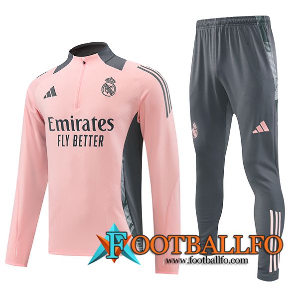 Chandal Equipos De Futbol Real Madrid Rosa/Gris 2024/2025