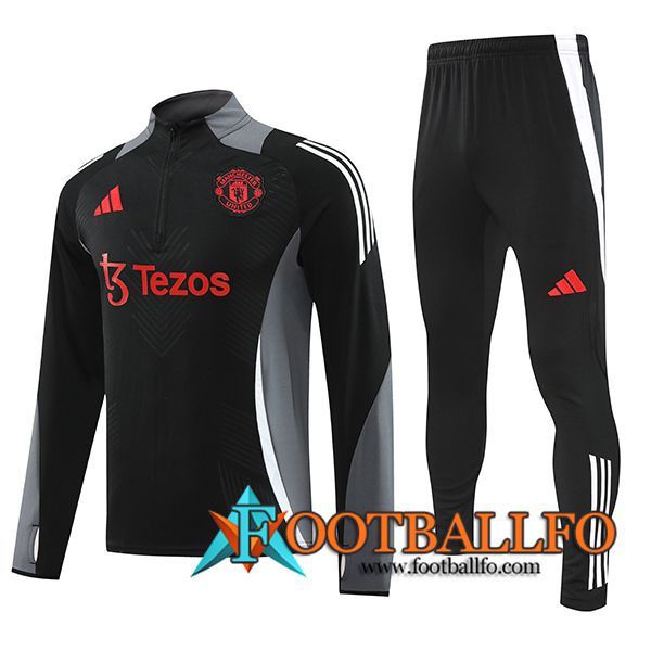 Chandal Equipos De Futbol Manchester United Negro/Gris 2024/2025