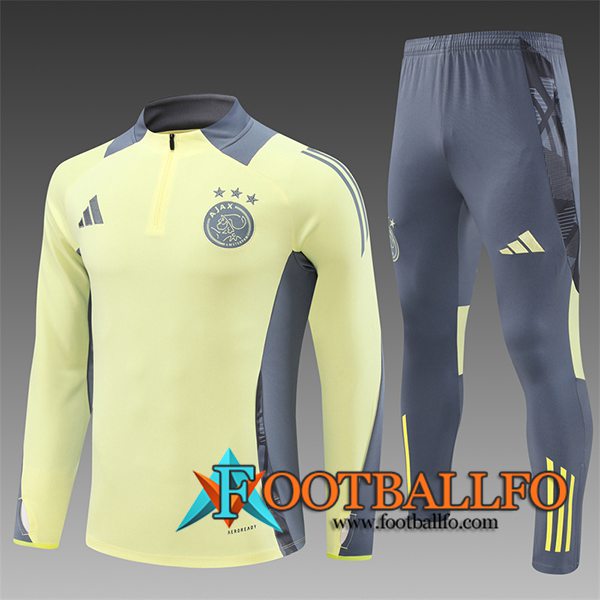 Chandal Equipos De Futbol Ajax Ninos Amarillo/Gris 2024/2025