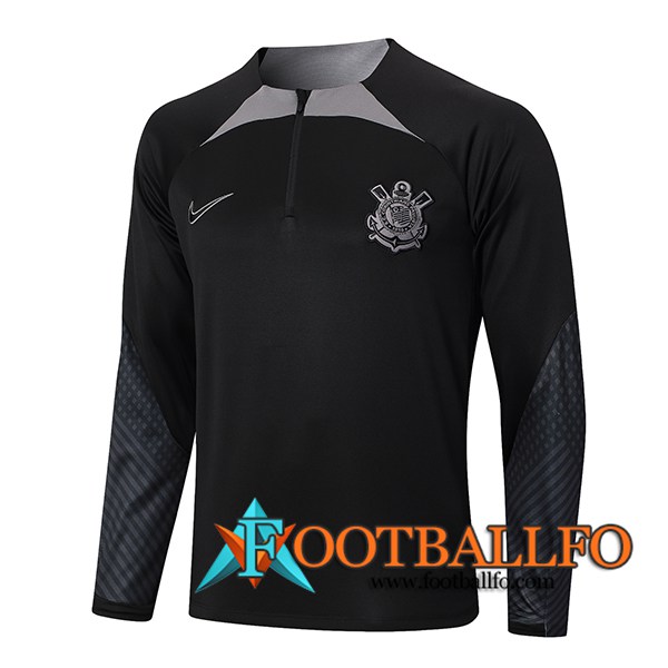 Sudadera De Entrenamiento Corinthians Negro/Gris 2024/2025