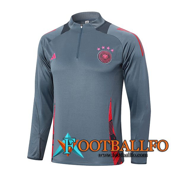 Sudadera De Entrenamiento Alemania Gris/Rosa 2024/2025