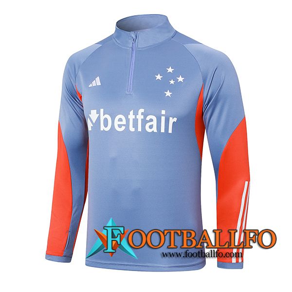 Sudadera De Entrenamiento Cruzeiro Gris/Naranja 2024/2025