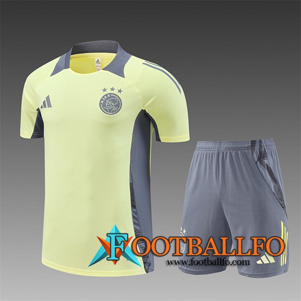 Camiseta Entrenamiento Ajax Ninos Amarillo/Gris 2024/2025